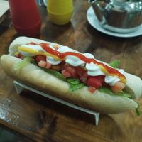 Completo chacarero vegano! at Café Capri in Linares