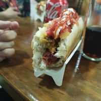 Completo a la chilena vegano! at Café Capri in Linares