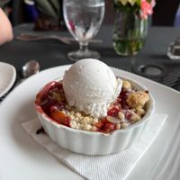 Berry Crumble with Taharka Brothers Vegan Ice Cream at Gertrude's at the BMA in Baltimore