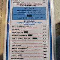 Hard to read but the black box says vegan at Catch Your Breath Coffee BAR in La Paz