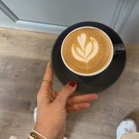 Hafercappuccino  at Marktschenke in Tubingen