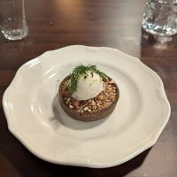 Crostatina Pralinato Gelato Alle Mandorle at Trattoria da Crak  in Padua