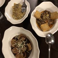 Bigoli, trippa, tortelli  at Trattoria da Crak  in Padua