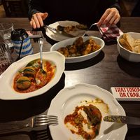 Polpette and cauliflower wings at Trattoria da Crak  in Padua