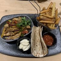 Tempeh fajitas   at Tocketts Mill Country Park in Guisborough