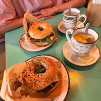 Vegan in Athens, vegetarian in barbados at Big Bad Bagels - Old Town in Riga