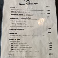 Menu (may 2022) at Mamalicious in Hamburg