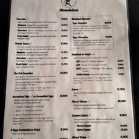 Menu at Mamalicious in Hamburg