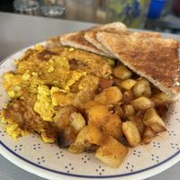 Vegan scramble with cheese  at Mamalicious in Hamburg