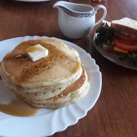 Pancakes and CLT Sandwich at Mamalicious in Hamburg