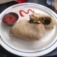 vegan breakfast burrito at The Sentient Bean in Savannah