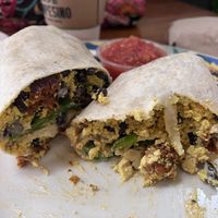 Breakfast burrito  at The Sentient Bean in Savannah