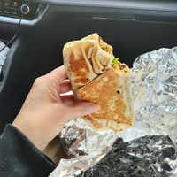 Vegan breakfast burrito would have been tastier with some salt, spice or more mayo at The Sentient Bean in Savannah