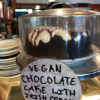 Vegan cake!  at The Sentient Bean in Savannah