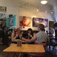 cool art at The Sentient Bean in Savannah