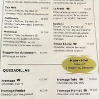 Menu (2024) at La Luncheonette in Lausanne