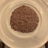 Risotto with radicchio and Teroldego wine  at Hotel Foresta in Moena
