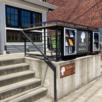 Entrance steps at Ada's Technical Books and Cafe in Seattle