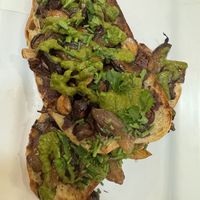 1-UP mushroom toast — very good  at Ada's Technical Books and Cafe in Seattle