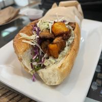 Po grrrrl butternut squash sandwich   at Ada's Technical Books and Cafe in Seattle