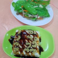 Tofu with Wasabi, peas at Shizhao Tongxin Food - 石棹 彤炘美食 in Zhuqi Township