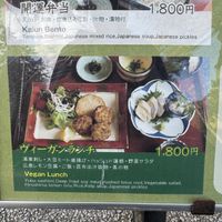 The Vegan option close up  at Restaurant Oomoto in Miyajima