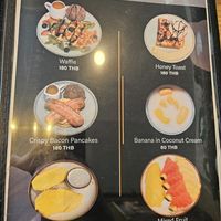 3 vegan desserts at D'oasis Cafe' at Railay Beach in Krabi