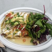 Green chili enchiladas 🤤🤤🤤 at Simply Pure in Las Vegas