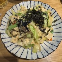 Tofu with rice and vegetables   at Myeongdong Joomak - 명동주막 in Seoul