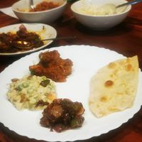 Different currys at Satvik - The Rooftop Restaurant in Varkala