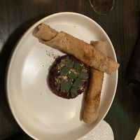  Beet tartare  at The Elm in Bloomington