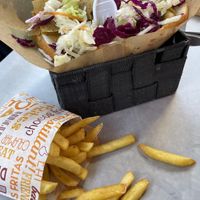 Shawarma  at Doner Kebab Show  in Barcelona