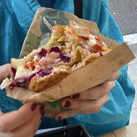 Shawarma  at Doner Kebab Show  in Barcelona