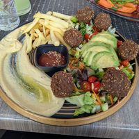 Falafel Plate at Malah Café & Restaurant in Marrakech