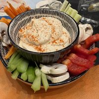 Hummus platter   at Barri Antic Hostel & Pub in Andorra La Vella