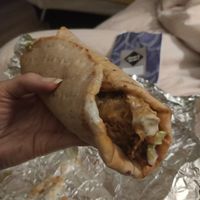 'Chicken' Pita with Sriracha and Garlic mayo + veggies at Doner Dudes in Groningen