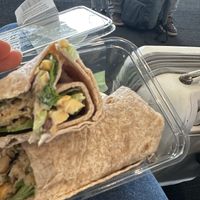 Nappa Chickpea wrap is really tasty   at ORD - Farmer's Fridge - T5 in Chicago
