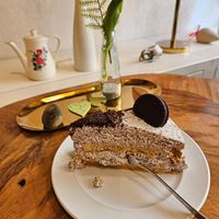 Oreo Cake (4.4€) and interior at Café Herzlich in Fulda
