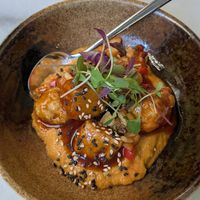 Tofu and carrot hummus at Kin Restaurant in London