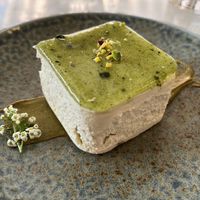 Avocado lime cheesecake  at Kin Restaurant in London