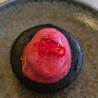 Chocolate fondant at Kin Restaurant in London