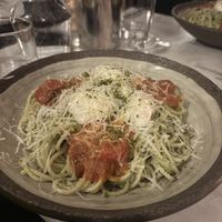 Courgette and pistachio spaghetti - fine but not stand out  at Kin Restaurant in London