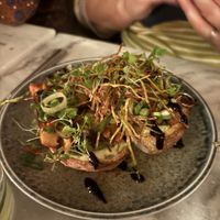 Mushroom skewer   at Kin Restaurant in London