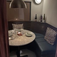 The hidden downstairs table…...  at Kin Restaurant in London