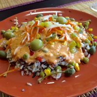 Menu del dia, which we were very impressed with. 
It was two courses which were easily both the size of a main course.  at Bar Trasmiera in Santander