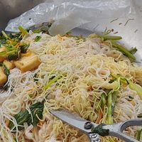 Prepared already bun mi xao for take away. Many portions. Now this is real fast food! at Diệu Hue in Ho Chi Minh City