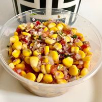 Corn chaat at Banarasi Chaat & Kulfi Wala in Dubai