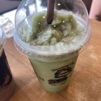 Matcha frappe with soy milk, tasty not sweetened   at Samonsi Pad Thai in Ao Nang