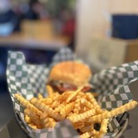 Great vegan burger 🍔   at The Eddie Burger + Bar in Banff