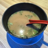 Vegan miso soupp  at Sora & Oak in Sandusky